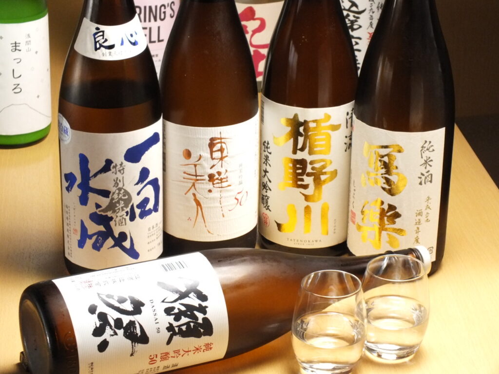 All-you-can-drink premium 20 kinds of Sake 2,400 yen (tax included)